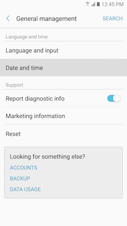 How do I Change the Time and Date on my Samsung Galaxy A5 2017?