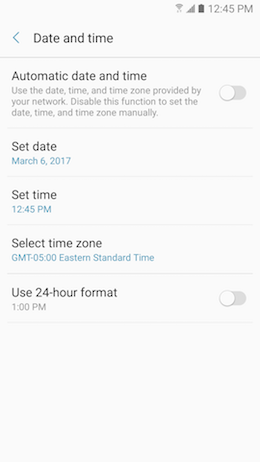 How do I Change the Time and Date on my Samsung Galaxy A5 2017?