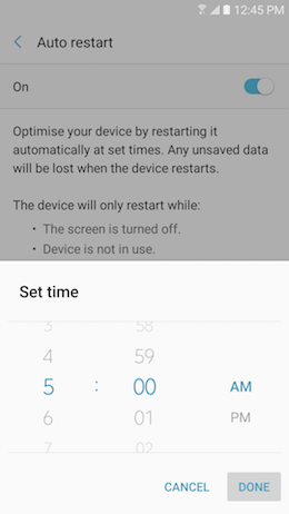 Auto restart 7