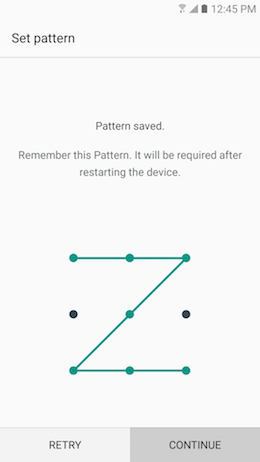 How do I set up a Lock Screen Pattern on my Galaxy A5 2017?