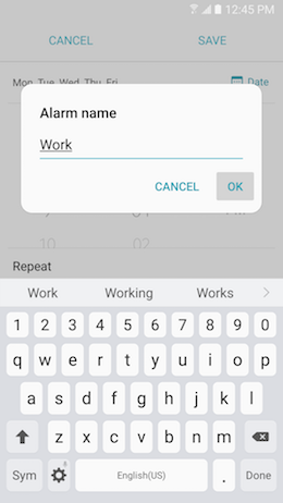 Galaxy A5 (2017): How do I set alarms on my Samsung Galaxy A5 2017 (SM-A520W)?