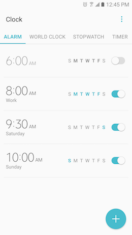 Galaxy A5 (2017): How do I set alarms on my Samsung Galaxy A5 2017 (SM-A520W)?