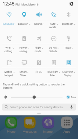 What is the Do not disturb feature, and how do I use it on my Galaxy A5 2017?