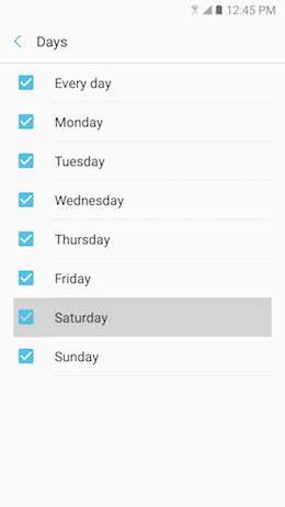 Galaxy A5 (2017): How do I set alarms on my Samsung Galaxy A5 2017 (SM-A520W)?