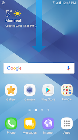 What is the Do not disturb feature, and how do I use it on my Galaxy A5 2017?