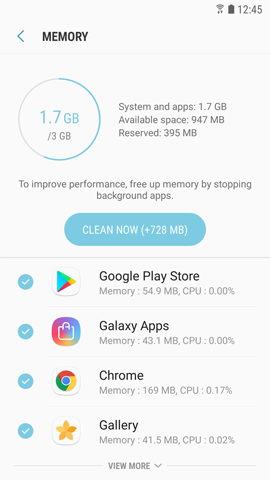 How can I use device maintenance to optimize the performance of my Galaxy S6?