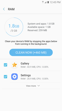 How can I use device maintenance to optimize the performance of my Galaxy A5 2017?