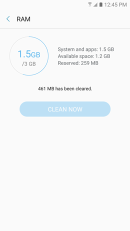 How can I use device maintenance to optimize the performance of my Galaxy A5 2017?