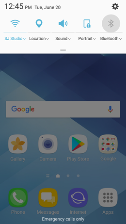 How do I pair my Samsung Galaxy A5 2017 to a Bluetooth device?