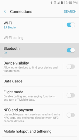 How do I pair my Samsung Galaxy A5 2017 to a Bluetooth device?