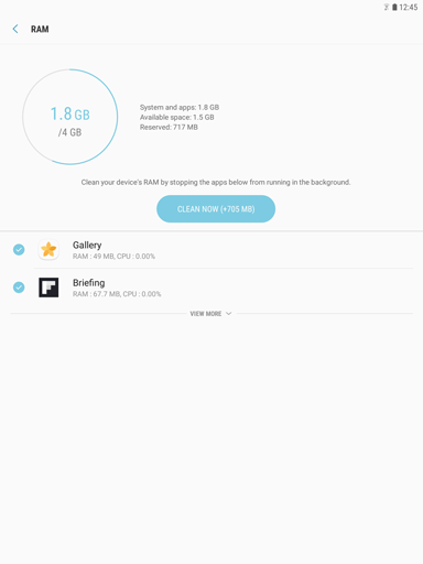 How can I use device maintenance to optimize the performance of my Galaxy Tab S3?