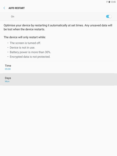 Auto restart 7