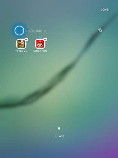Galaxy Tab S3: How do I create a folder on my Samsung Galaxy Tab S3 (SM-T820)?