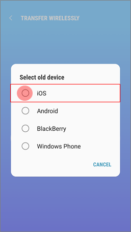 How to use Smart Switch to transfer from my iOS device to new Galaxy device?