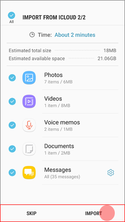 How to use Smart Switch to transfer from my iOS device to new Galaxy device?