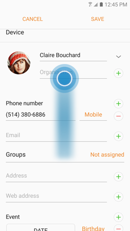 How can I assign different ringtones to different contacts on my Samsung Galaxy A5 2017?