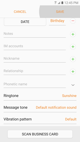 How can I assign different ringtones to different contacts on my Samsung Galaxy A5 2017?