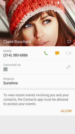 How can I assign different ringtones to different contacts on my Samsung Galaxy A5 2017?