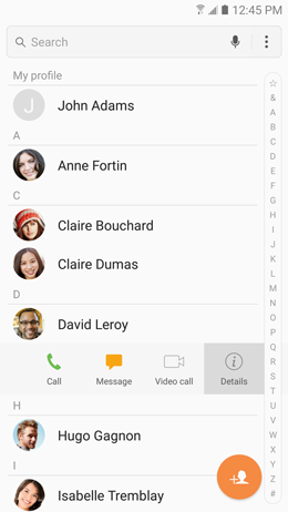 How can I assign different ringtones to different contacts on my Samsung Galaxy A5 2017?
