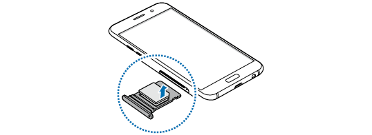 How do I insert a Nano SIM card into my Samsung Galaxy A5 2017 (SM-A520W) or remove it?