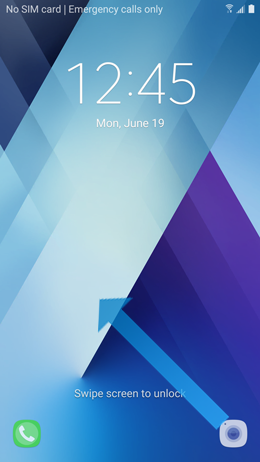 How do I quickly launch the Camera app on my Galaxy A5 2017?