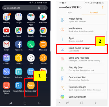 Gear Fit2 Pro: How to import music from my mobile device to Gear Fit2 Pro