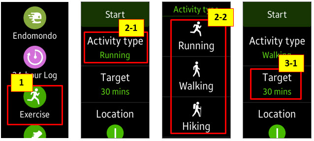 Gear Fit2 Pro: How to use Exercise feature