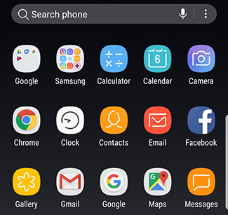 Galaxy Note8: How do I access all my apps on my Samsung Galaxy Note8 (SM-N950W)?