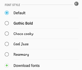 Font and screen size 2