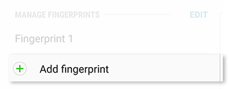How do I set up my Galaxy Note8 to use fingerprint security?