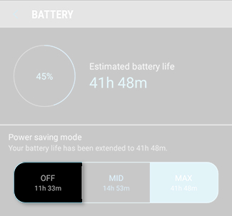 Galaxy Note8: How do I use the power saving modes on my Samsung Galaxy Note8 (SM-N950W)?