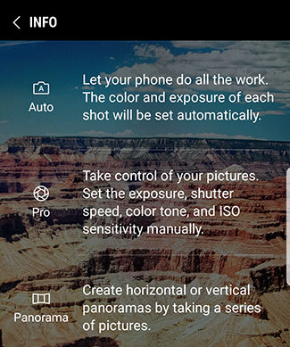 Camera Modes