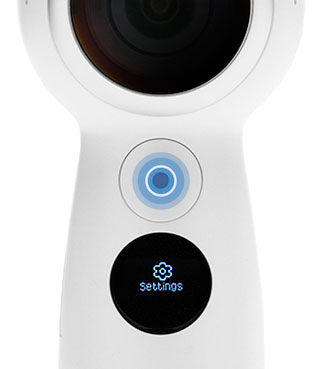 How do I adjust the options of the pictures and videos taken with my Gear 360?