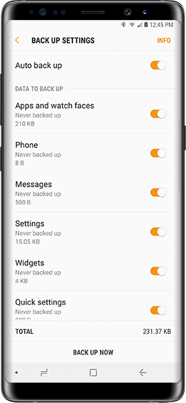 Gear Sport: How do I backup and restore data for my Samsung Gear Sport (SM-R600)?