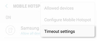 Mobile Hotspot Timeout Settings 3