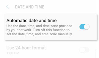 Automatic Date and Time