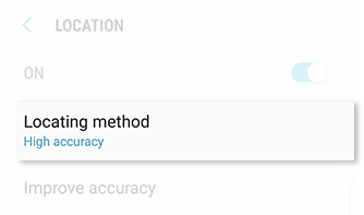 Select Locating Method 1