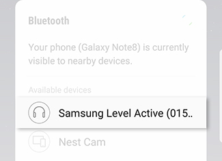 Connect to a Bluetooth Device From the Notification Panel 2