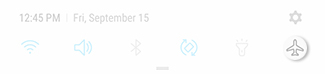 Turn Off Airplane Mode from the Notification Panel