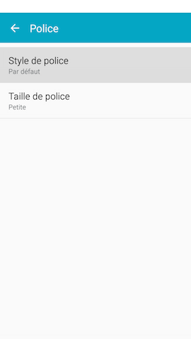 Android 5.0 Lollipop: Style et taille de la police (Samsung Galaxy Note4)