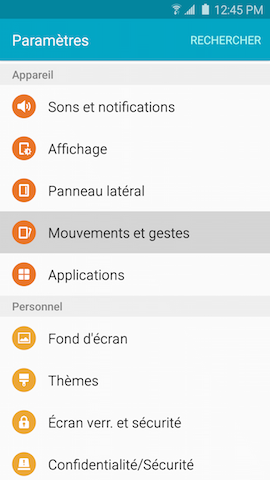 Galaxy S6 edge: Réaliser une capture d’écran (SM-G925W)
