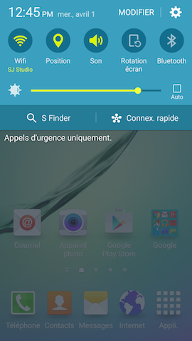 Galaxy S6 edge: Mode ne pas déranger (SM-G925W)