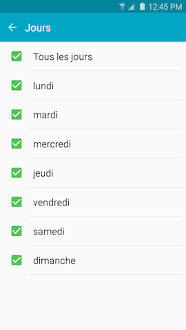 Galaxy S6 edge: Mode ne pas déranger (SM-G925W)