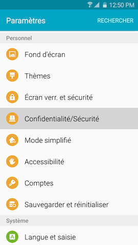 Galaxy S6 edge: Services de localisation (SM-G925W)