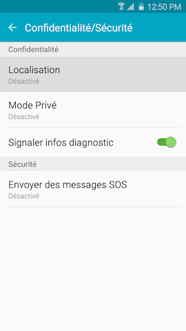 Galaxy S6 edge: Services de localisation (SM-G925W)
