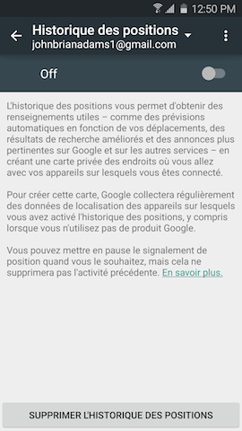Galaxy S6 edge: Services de localisation (SM-G925W)