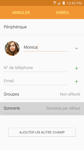 Touchez Sonnerie