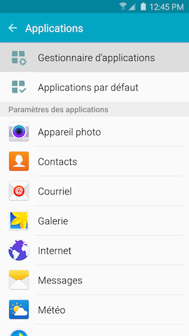 Galaxy S6 edge: Désinstaller ou désactiver des applications (SM-G925W)