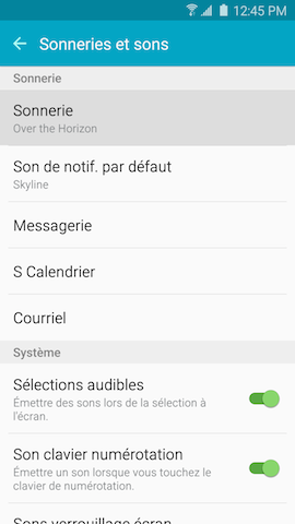 Touchez Sonnerie