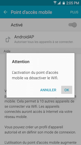 Point dacces mobile